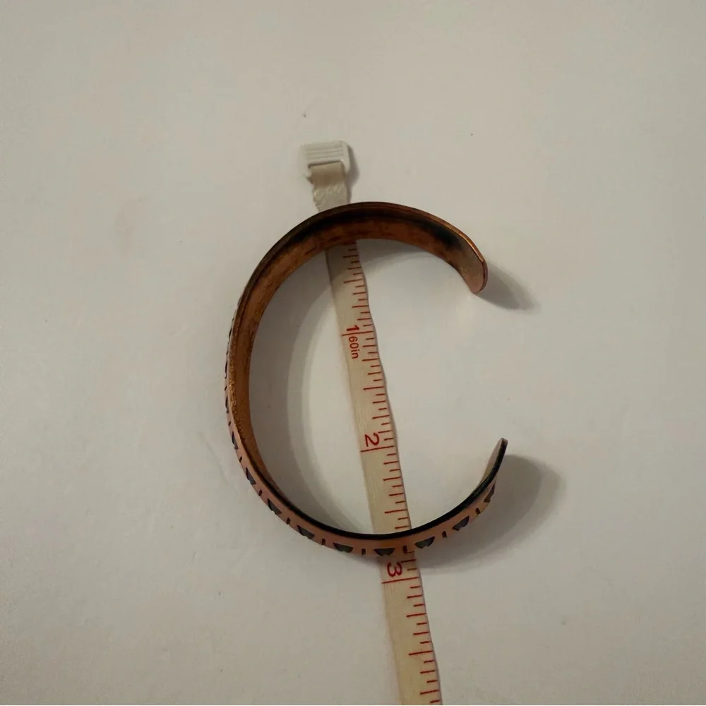 BRACELET CUFF SOLID COPPER BOW TIE DESIGN